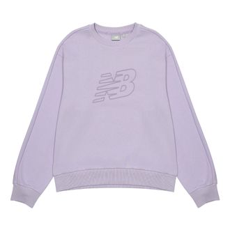 New Balance (WMNS) New Balance Logo Sweatshirt Asia Sizing Purple 5CC39752-DV