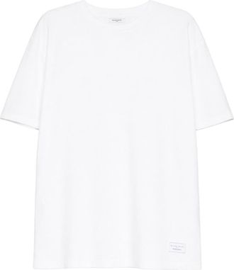 Ih Nom Uh Nit White Solid Crew Neck T-Shirt