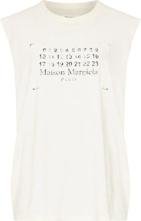 Maison Margiela Canotta in cotone - Bianco