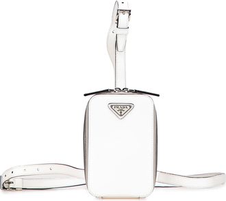 Prada Pre-owned Womens Mini Leather Adjustable Bag - White - One Size