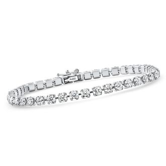 Pompeii3 Platinum 6Ct Diamond Tennis Bracelet 7 Lab Grown Size: Medium