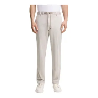 Joop Broeken, Heren, Beige, XL, Broek met elastische tailleband aan de zijkant
