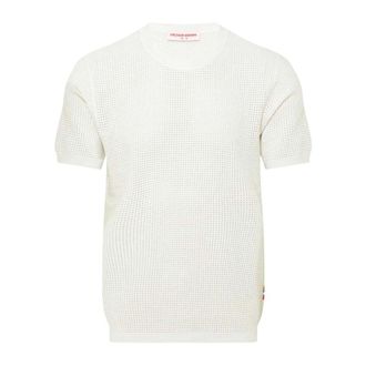 Orlebar Brown T-Shirts, male, White, XL, Byrtel Knitted Tee