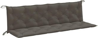 vidaXL Vidaxl - Cojines Banco Jard&iacute;n 2 Uds Tela Gris Oscuro Melange 200x50x7 Cm