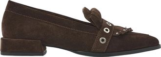 VIA VAI Jazz Emily bruine loafers - Dames - Loafers - Bruin - 38 EU - Su&egrave;de - Schoenen