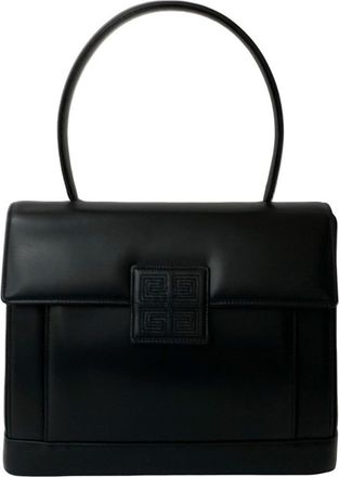 Givenchy Black Leather Handbag Tote Bag (Pre-Owned)