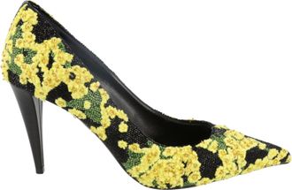 Valentino Floral Beaded and Embroidered Pumps