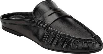 Marc Fisher Jaynie Almond Toe Loafer Mule in Black at Nordstrom, Size 8.5