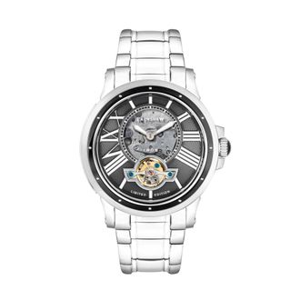 Earnshaw Bertha Limited Edition Open Heart Mens Automatic Grey Watch ES-8244-44 - Silver - One Size