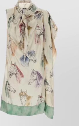 Moschino silk printed blouse