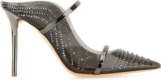 Malone Souliers Embellished Leather And Rubber Maureen Mules