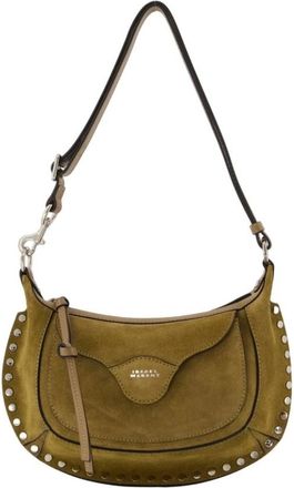 Isabel Marant Oskan Moon Pocket Bag - Dames - Schoudertassen - Groen - ONE Size - Leer - Tassen