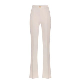 Elisabetta Franchi Dames, Broeken, Beige, Maat: L