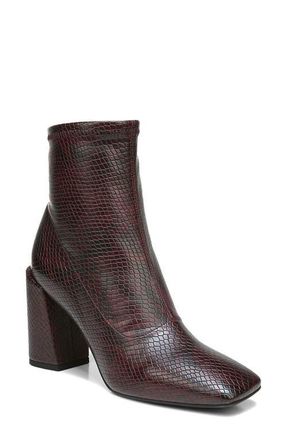 Franco Sarto Harmond Square Toe Boot in Burgundy Faux Leather at Nordstrom, Size 8
