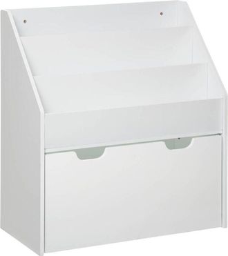 Atmosphera Libreria per bambini con cassetto, mobili per camera da letto per bambini, bianco, 63x70x30 cm