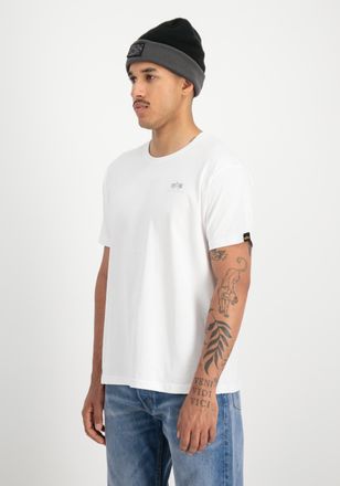Alpha Industries T-Shirt ALPHA INDUSTRIES Basic T-Shirt SL TPU, Herren, Gr. XXL, weiss (wei&szlig;, chrome), Obermaterial: 100% Baumwolle, Shirts T-Shirt