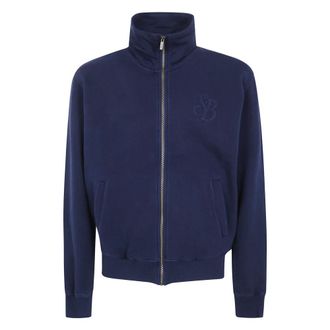 MC2 Saint Barth Wilton Raw Full Zip Sweatshirt - Heren - Sweatshirts & Hoodies - Blauw - Maat: M