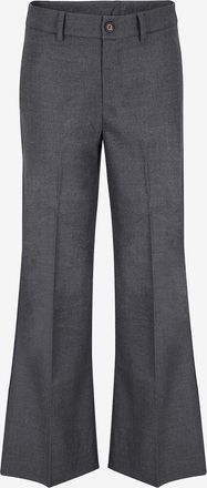 Hemisphere Weite Bundfaltenhose aus Flanell mit Naht