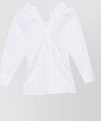 Givenchy cotton panelled fitted shirt