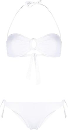 Fisico Bandeau Bikini met Cut-Out - Dames - Bikinis - Wit - S - Badmode
