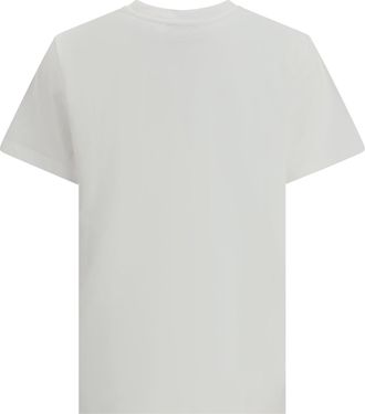 Coperni Womens Logo T-Shirt White And Black Cotton T-Shirts Polos