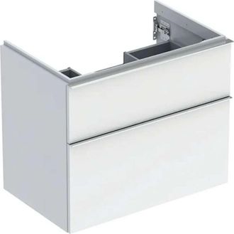 Keramag Geberit Icon Mueble Bajo Lavabo, 2 Cajones, 74x61,5x47,6 Cm