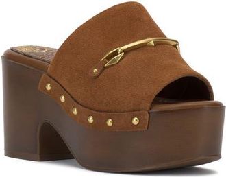 Vince Camuto Efellan Platform Sandal in Burnt Sugar at Nordstrom, Size 8