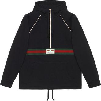 Gucci Black half-zip coated cotton jacket Size XL