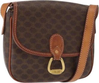 Celine Pre-owned Cross Body Bags, female, Brown, Size: ONE SIZE Pre-owned Plastic Vintage Cross Body Bag