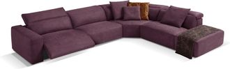 Egoitaliano Ecksofa »Beverly, extravangantes Designsofa mit erstklassigem Sitzkomfort« wahlweise mit elektrischer Relaxfunktion, Kopfteilverstellung