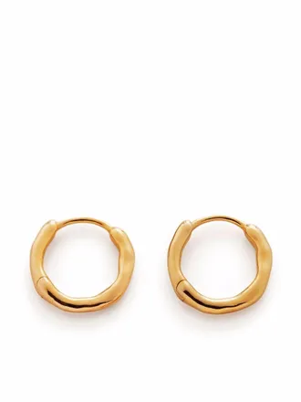 Monica Vinader Siren-muse huggie earrings - women - 18kt Gold Vermeil - One Size