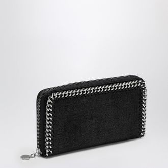 Stella McCartney Black zip around Falabella wallet