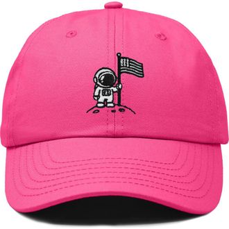 Dalix Moon Mission Dad Cap in Hot Pink at Nordstrom