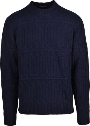 Daniele Fiesoli Truien & Vesten, Heren, Blauw, L, Wol, Maglione Girocollo