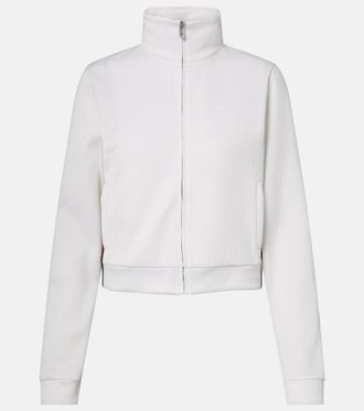 Gucci Ribbed-knit cropped sweatshirt