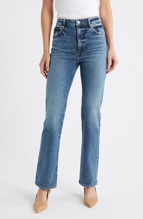 Frame Denim The Ruler High Waist Straight Leg Jeans in Halo at Nordstrom, Size 33