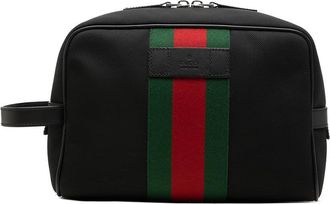 Gucci Pre-owned Gucci Techno Canvas Web Clutch Unisex DM9Y589MSBKE2LDG