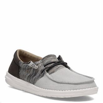 Hey Dude Womens Wendy Sox Loafer In Funk Grey Musk