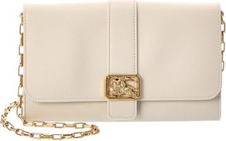 Burberry Rider Leather Wallet On Chain