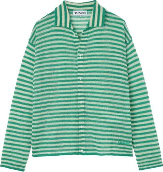 Sunnei Cardigan a righe - Verde