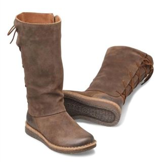 Born Womens Sable Comfort Boots In Taupe Brown
