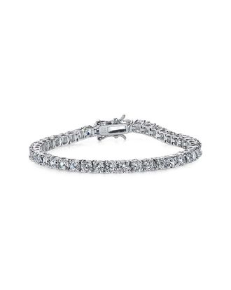 Genevive Silver Cz Tennis Bracelet