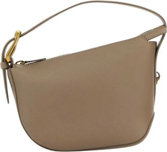 J & M Davidson Zip Quiver - Dames - Schoudertassen - Beige - ONE Size - Leer - Tassen