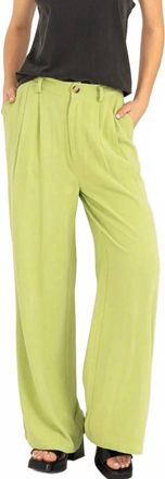 HYFVE Lucky You High Waisted Trousers In Green