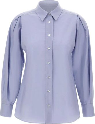 Marella Camicia Orlaya con maniche a palloncino - Viola