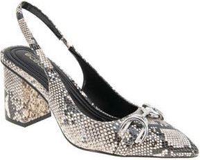 BCBGeneration Gardin Pointed Toe Slingback Pump in Natural Snake at Nordstrom Rack, Size 5.5