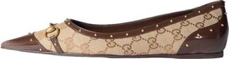 Gucci (WMNS) Gucci Savoy Ballerina Sand Dark Brown 875050-FAF7F-9649