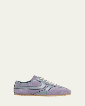 Dries Van Noten Mixed Leather Retro Runner Sneakers