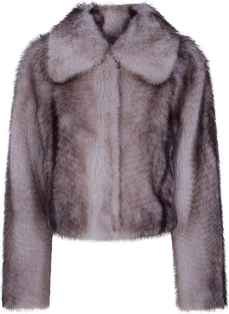 Twin-Set Coat Eco Fur Bomber Coat