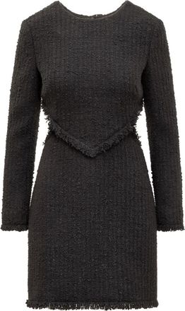 Del Core LS Mini Jurk - Dames - Korte kleedjes - Zwart - 2XS - Kleedjes